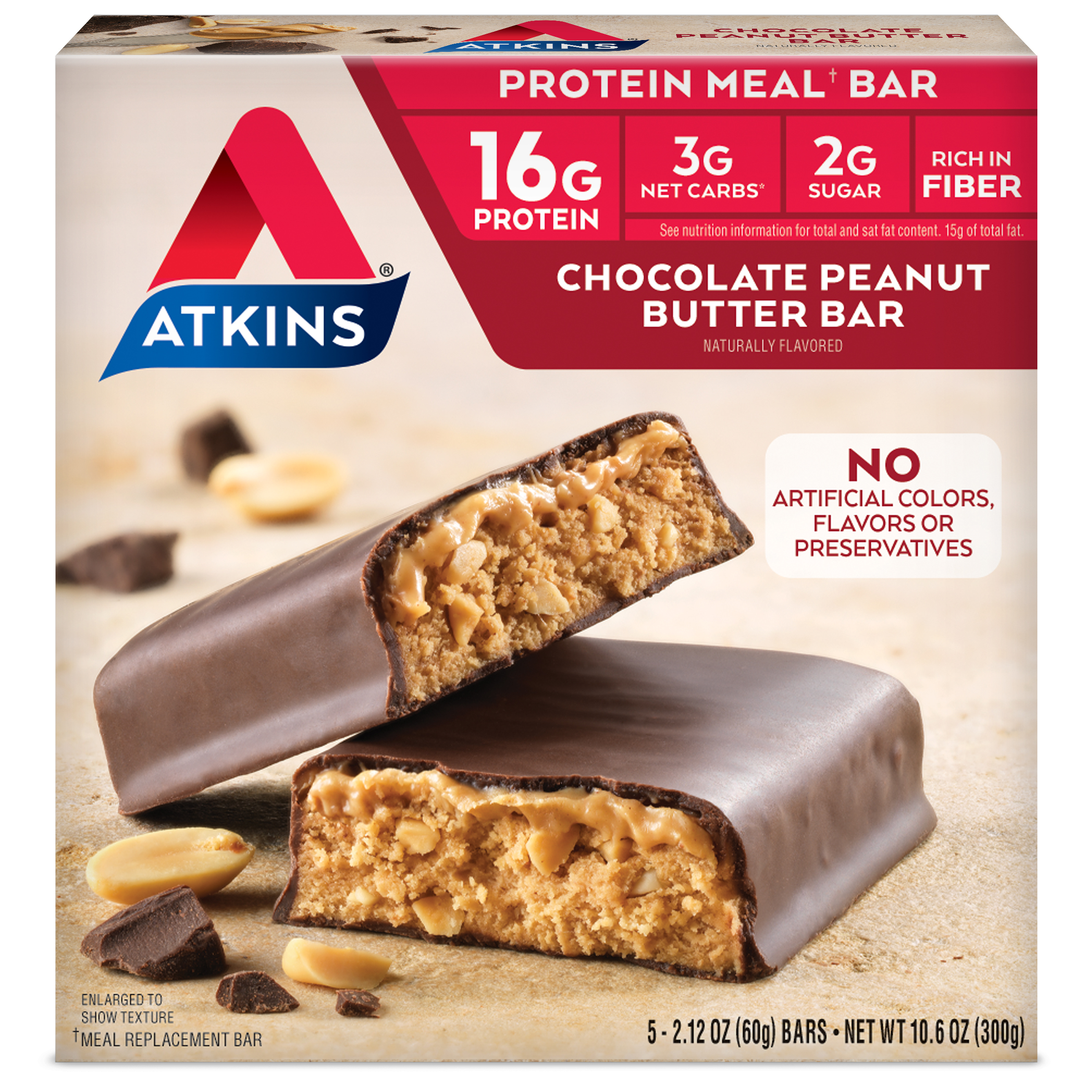 Chocolate Peanut Butter Bar | Atkins Chocolate Peanut Butter Bar | Atkins