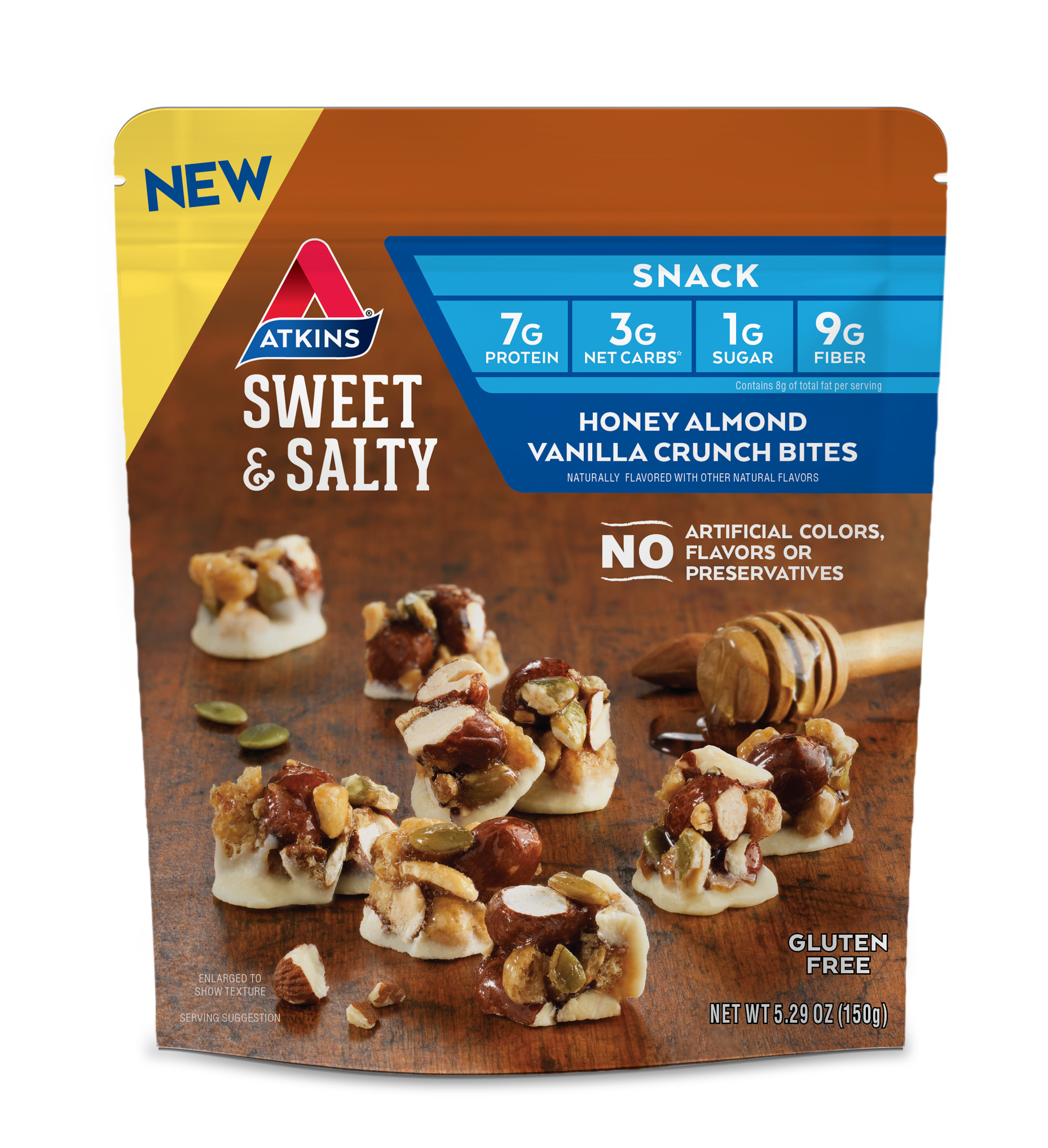 Sweet Salty Honey Almond Vanilla Crunch Bites Atkins