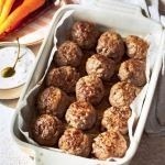 Keto baked meatballs