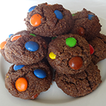 Keto double chocolate cookies