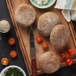 Prepared Low Carb HOP Buns on a cutting board