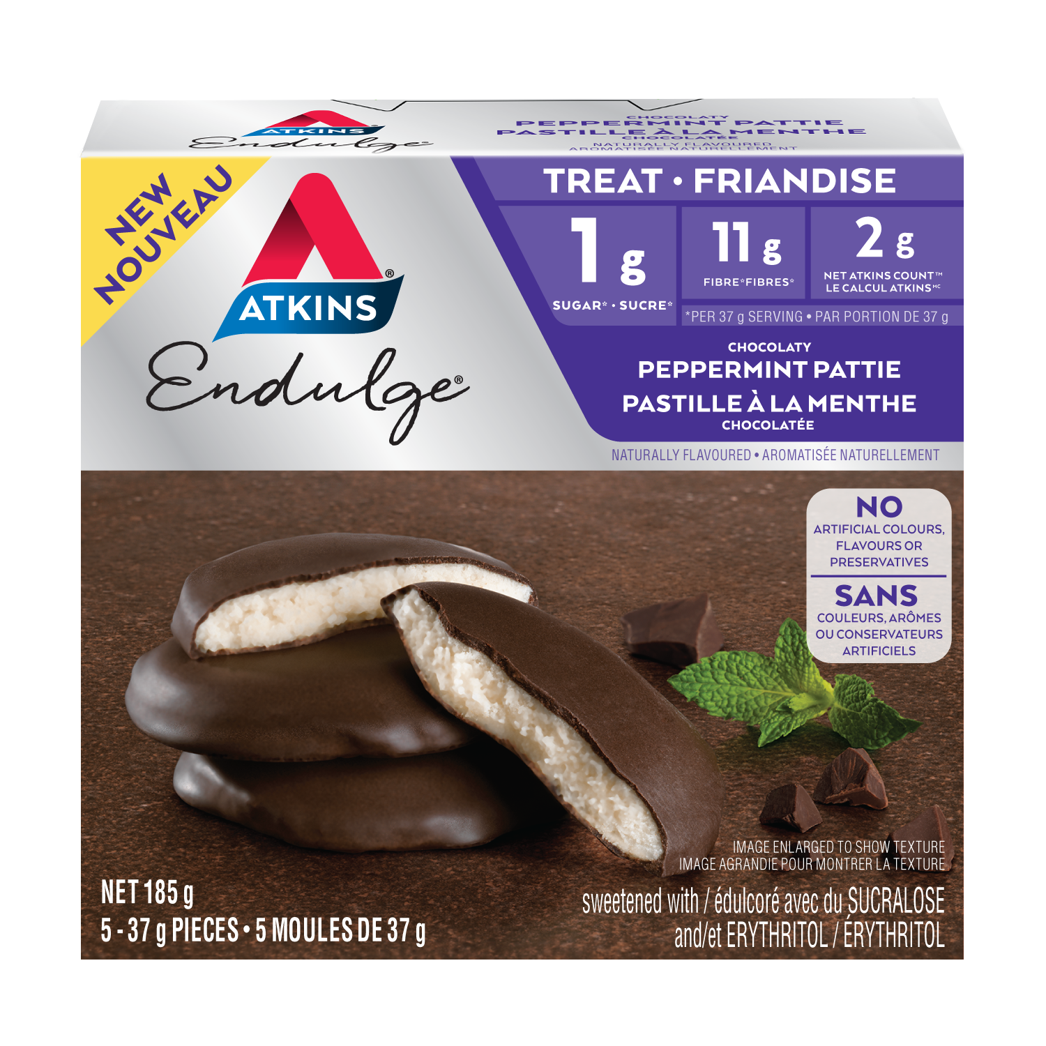 Pastille à la menthe chocolatée