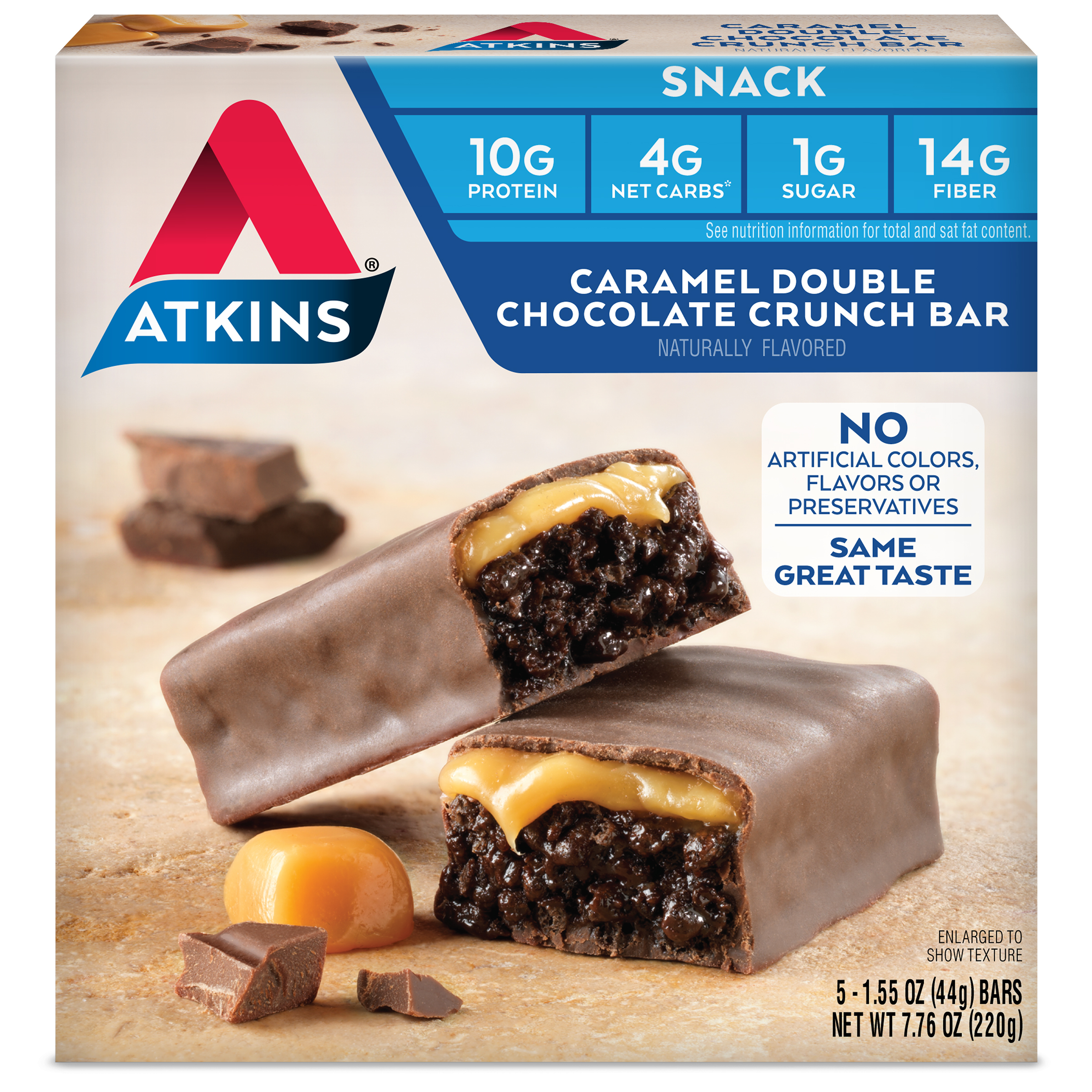 Caramel Double Chocolate Crunch Bar