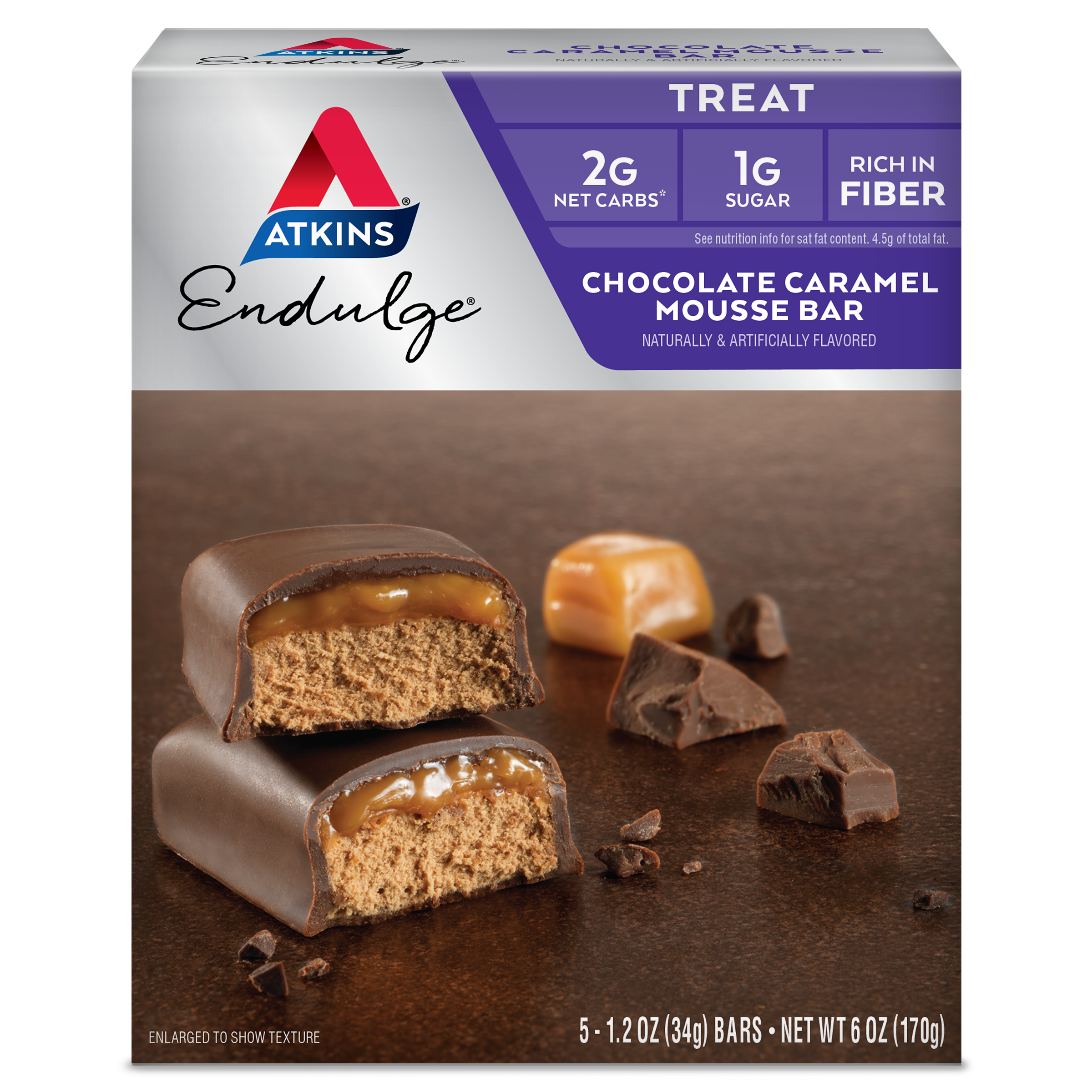 Chocolate Caramel Mousse Bar