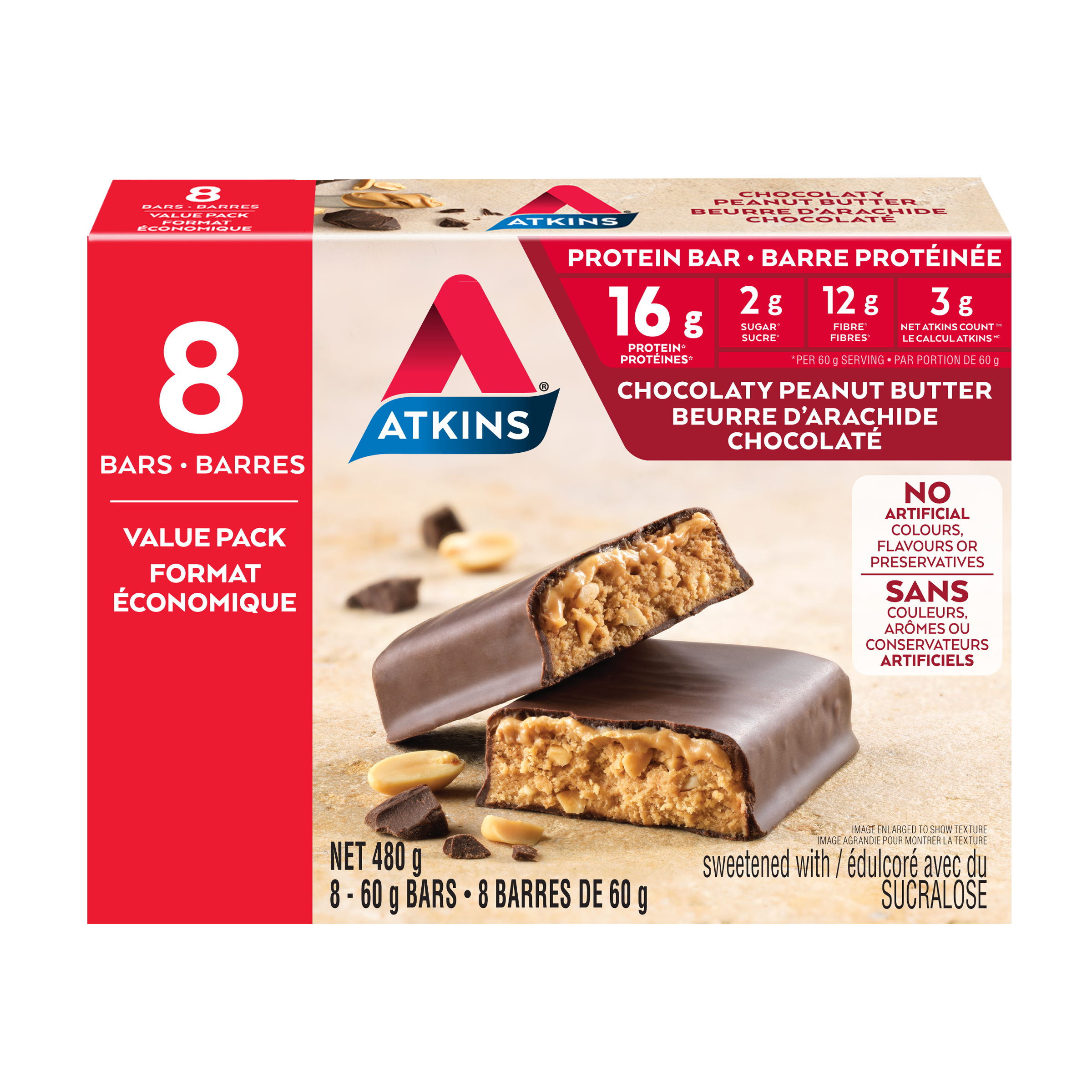 Chocolaty Peanut Butter Protein Bar - Value Pack