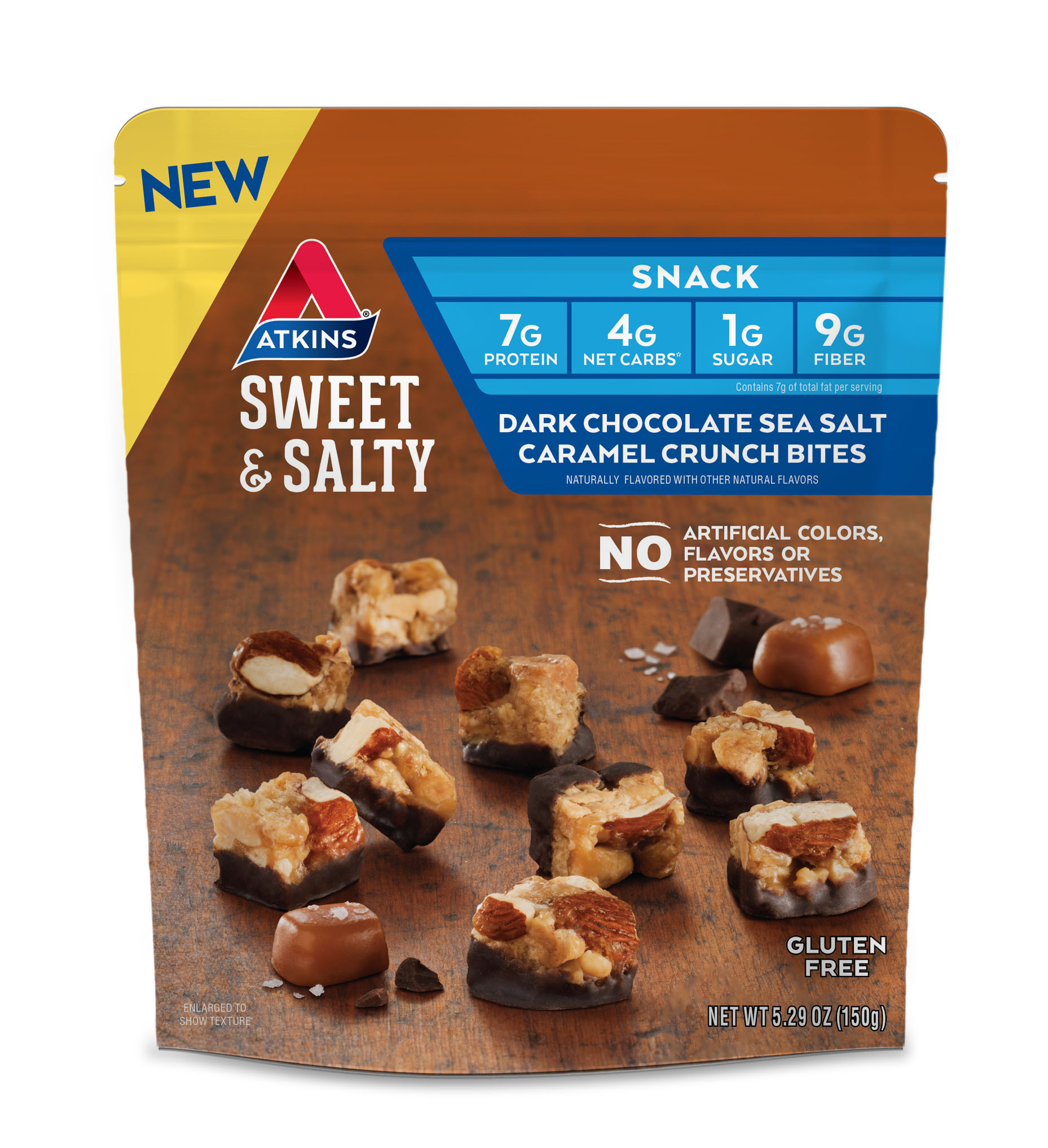 Sweet & Salty Dark Chocolate Sea Salt Caramel Crunch Bites