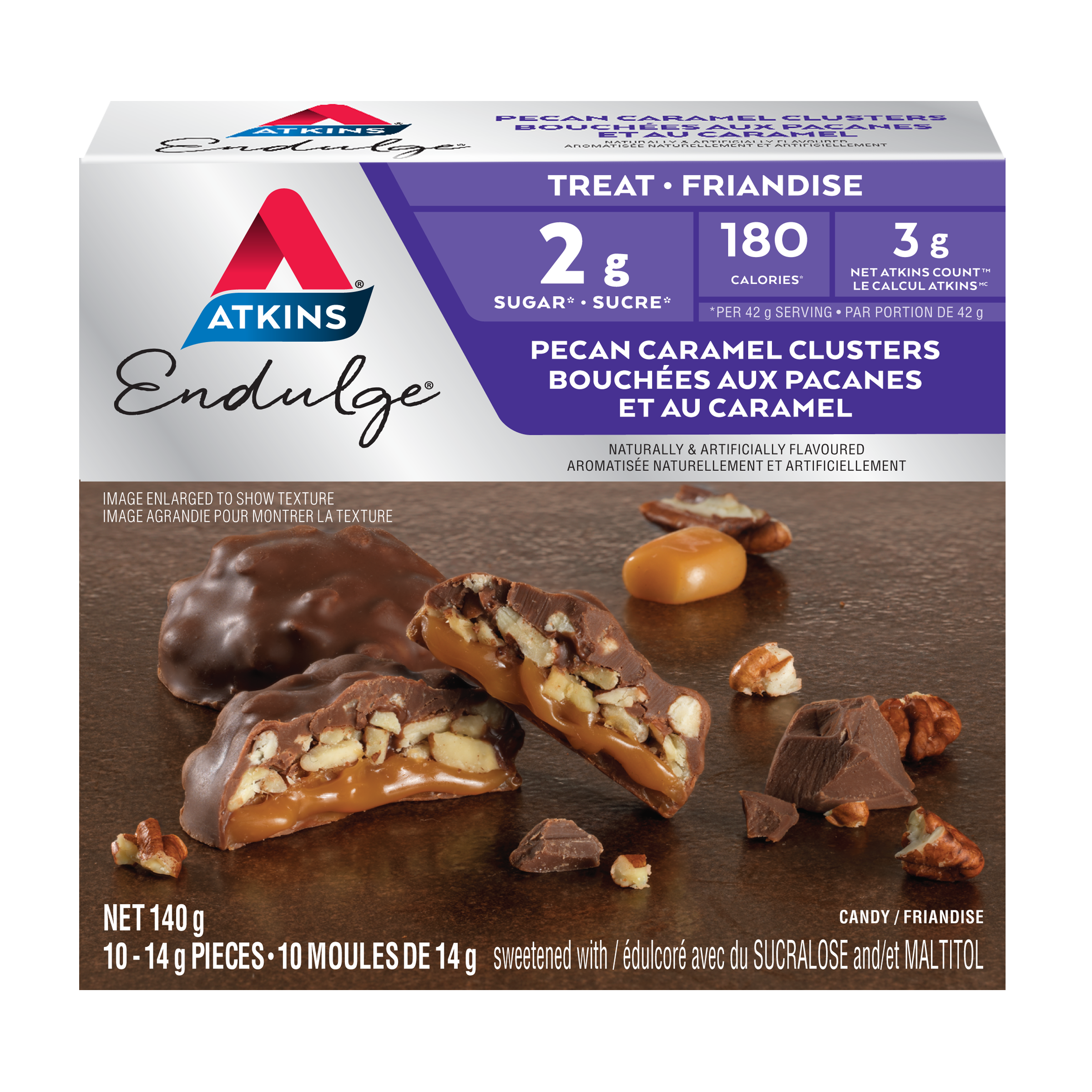 Bouchées aux pacanes et au caramel