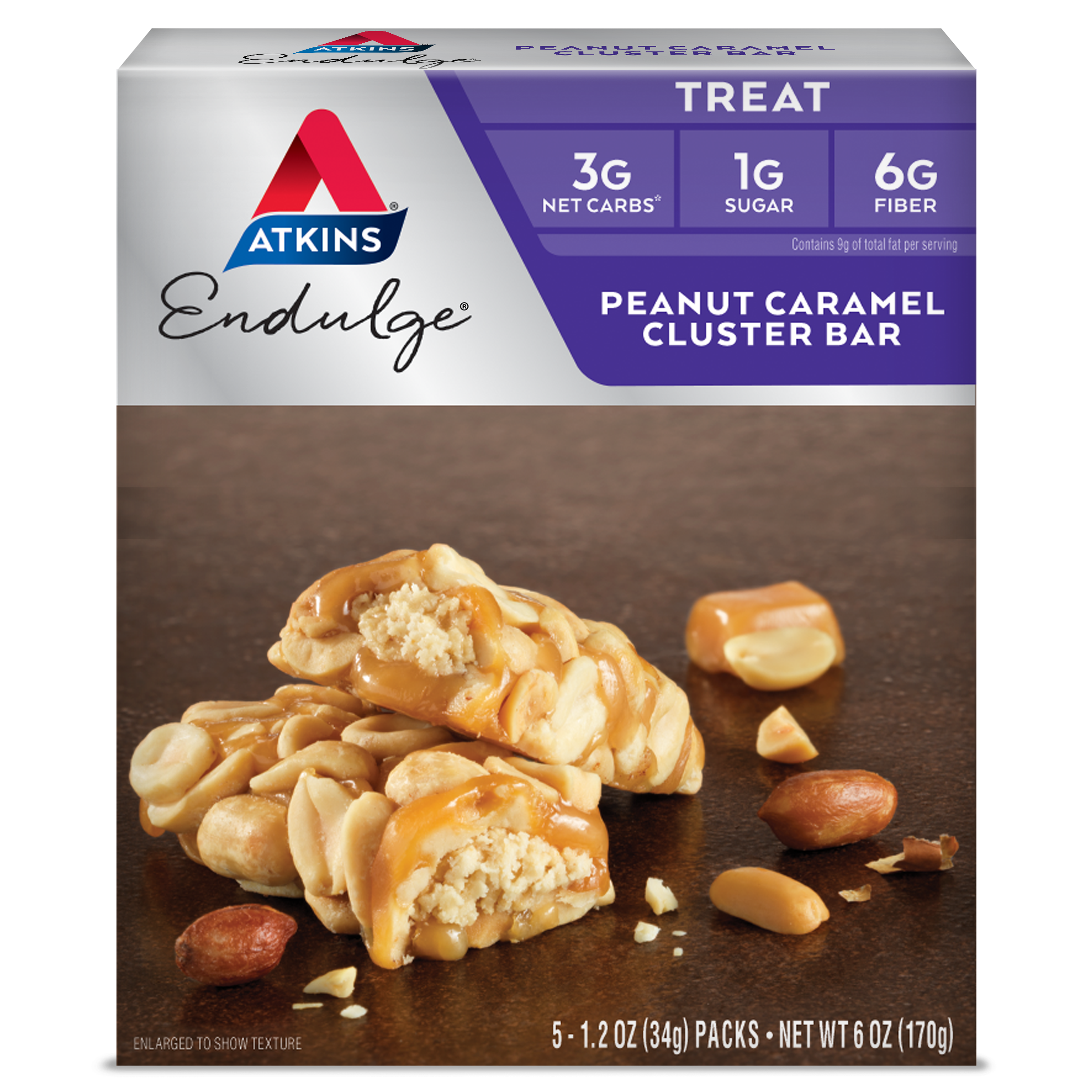 Peanut Caramel Cluster Bar
