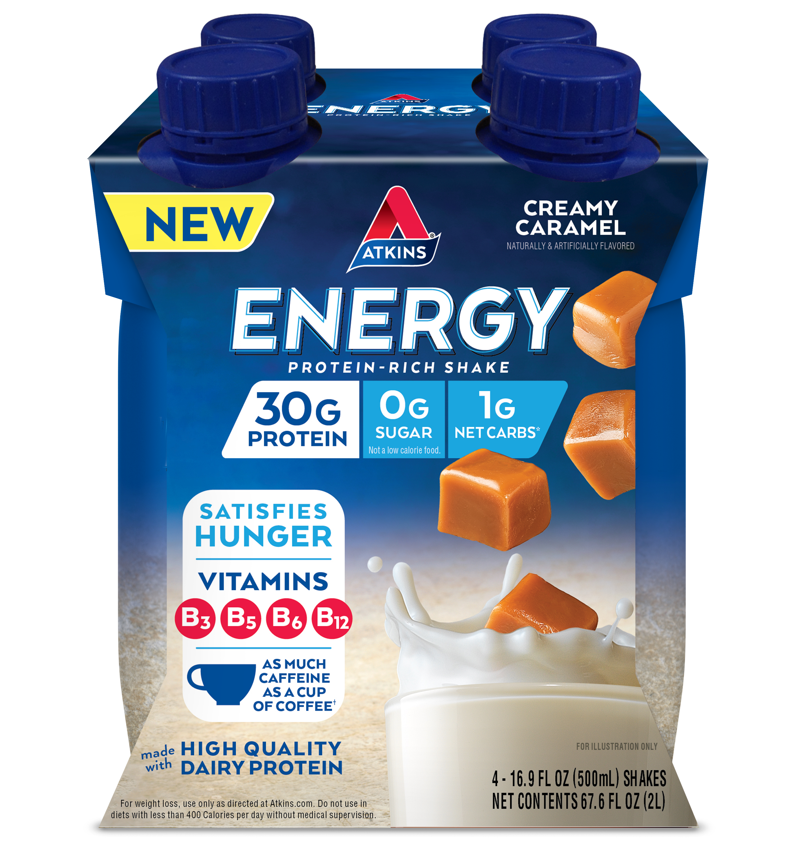 Larger Size: Creamy Caramel Energy Shake