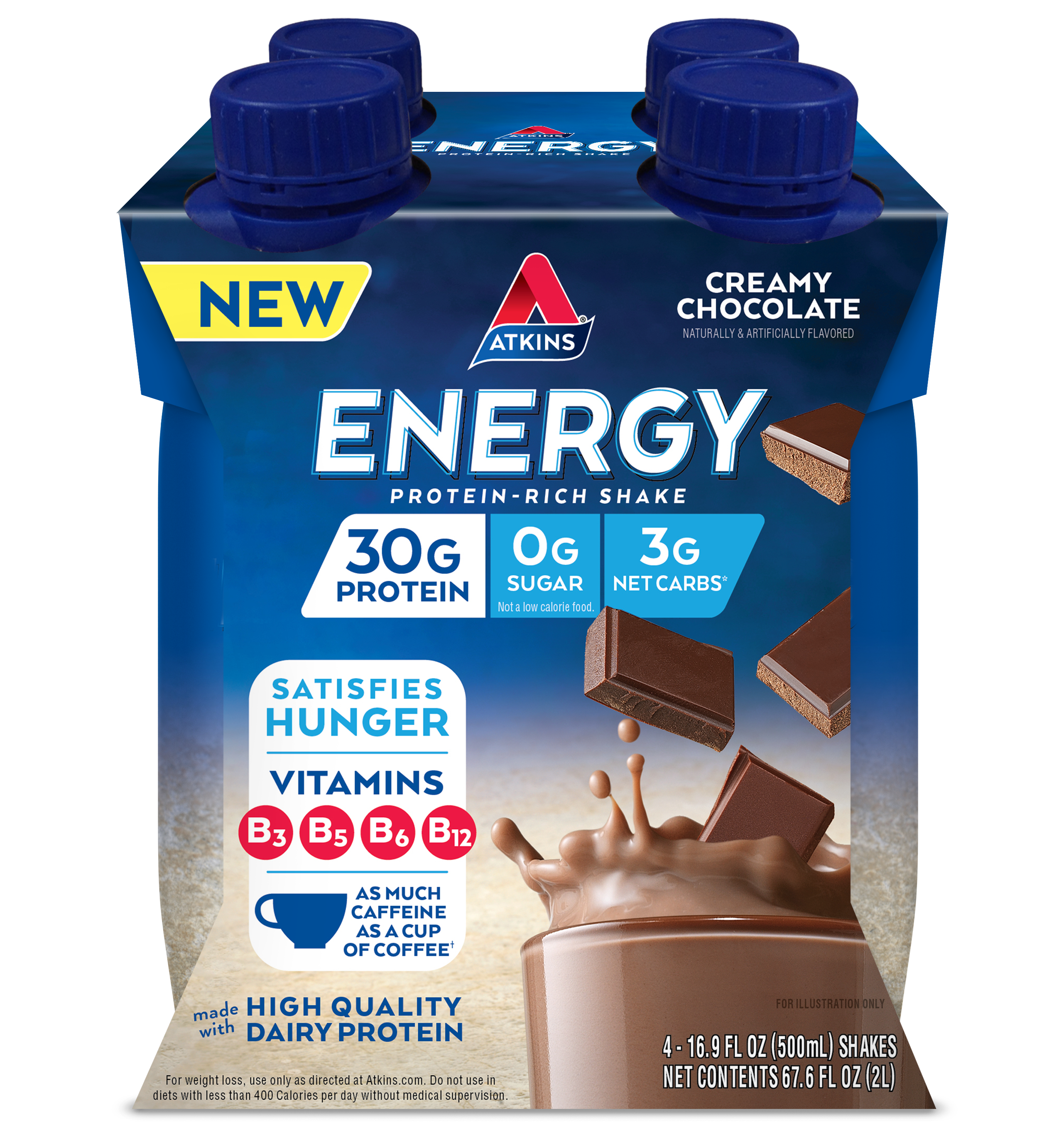 Larger Size: Creamy Chocolate Energy Shake