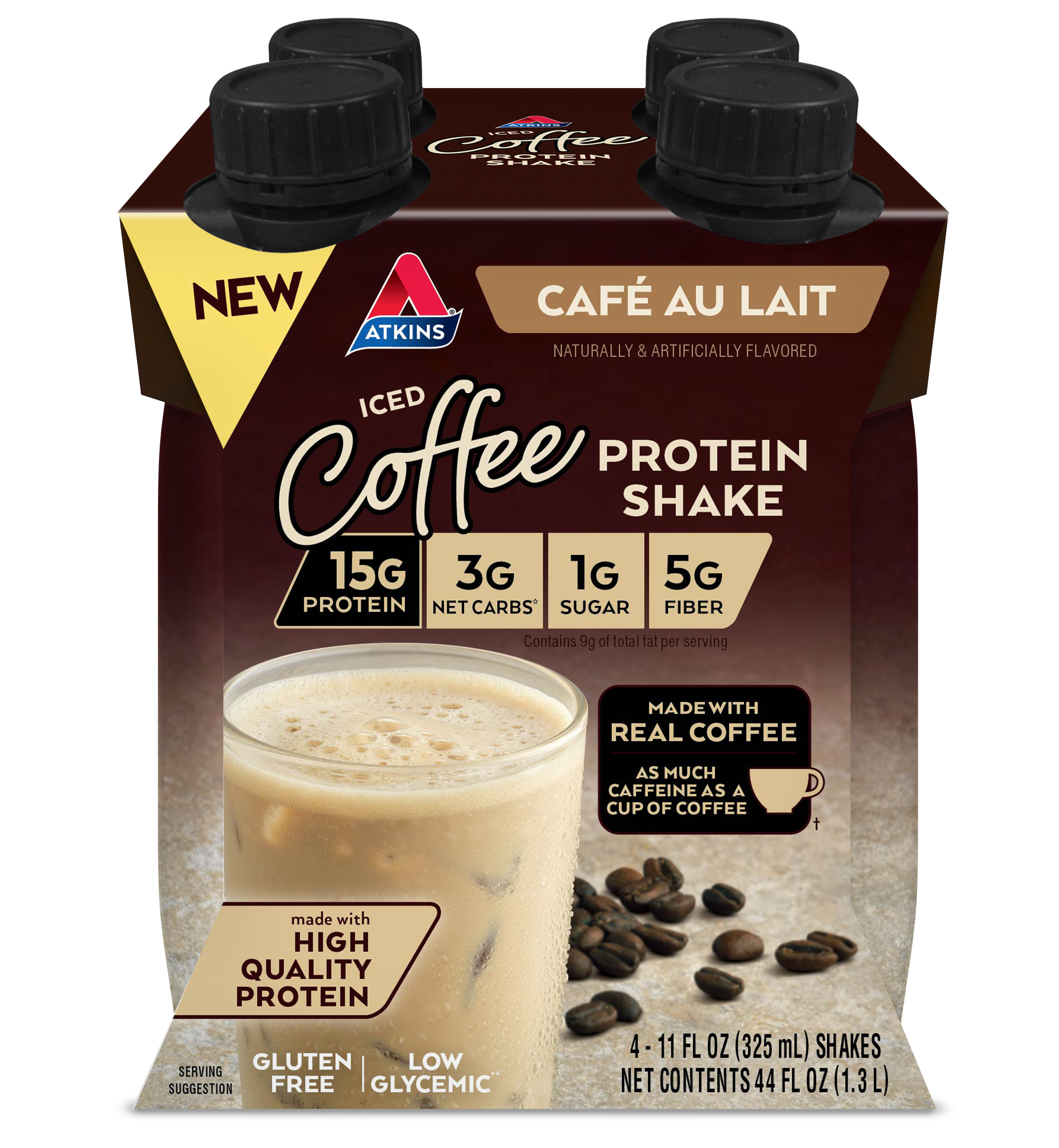 Café au Lait Iced Coffee Protein Shake