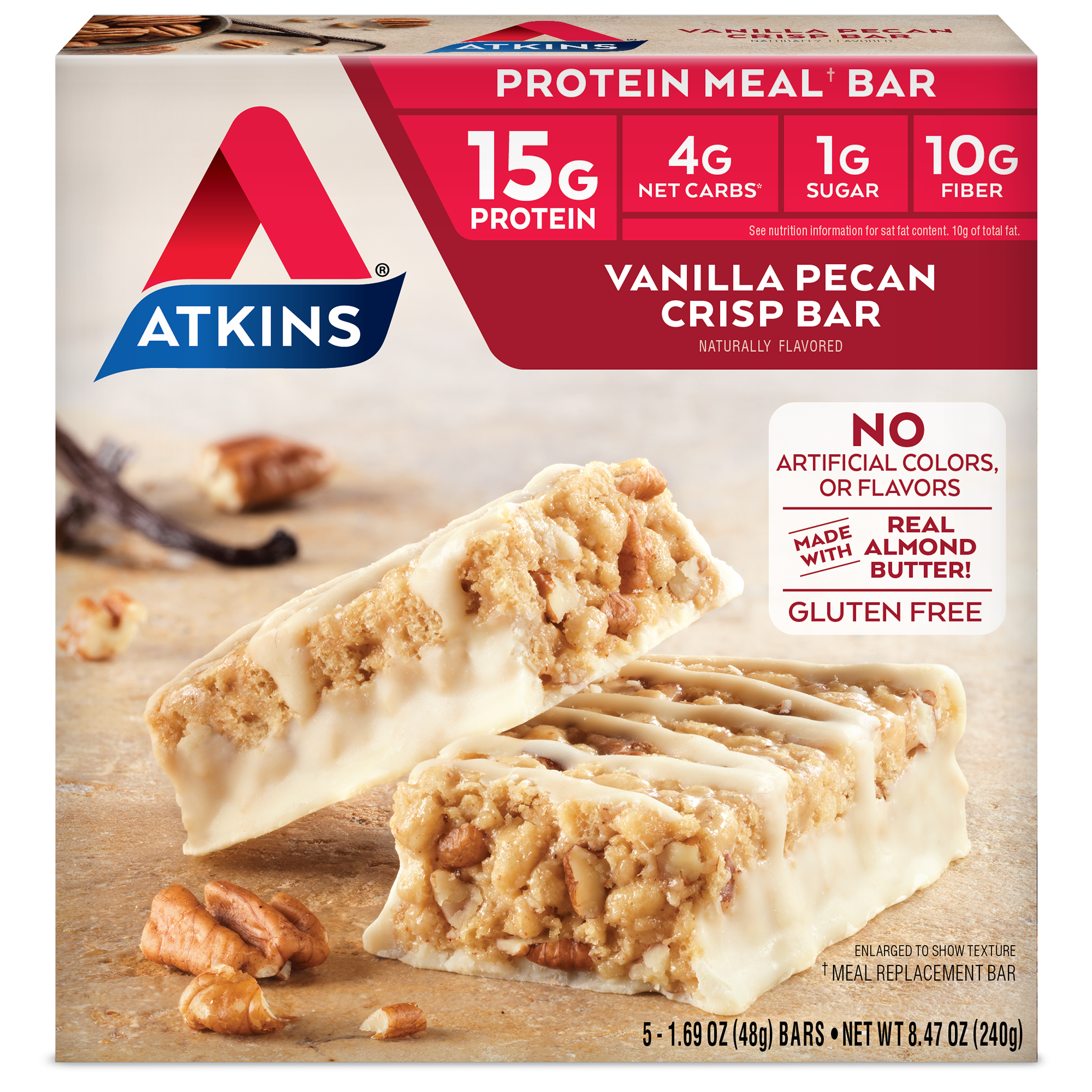 Vanilla Pecan Crisp Bar