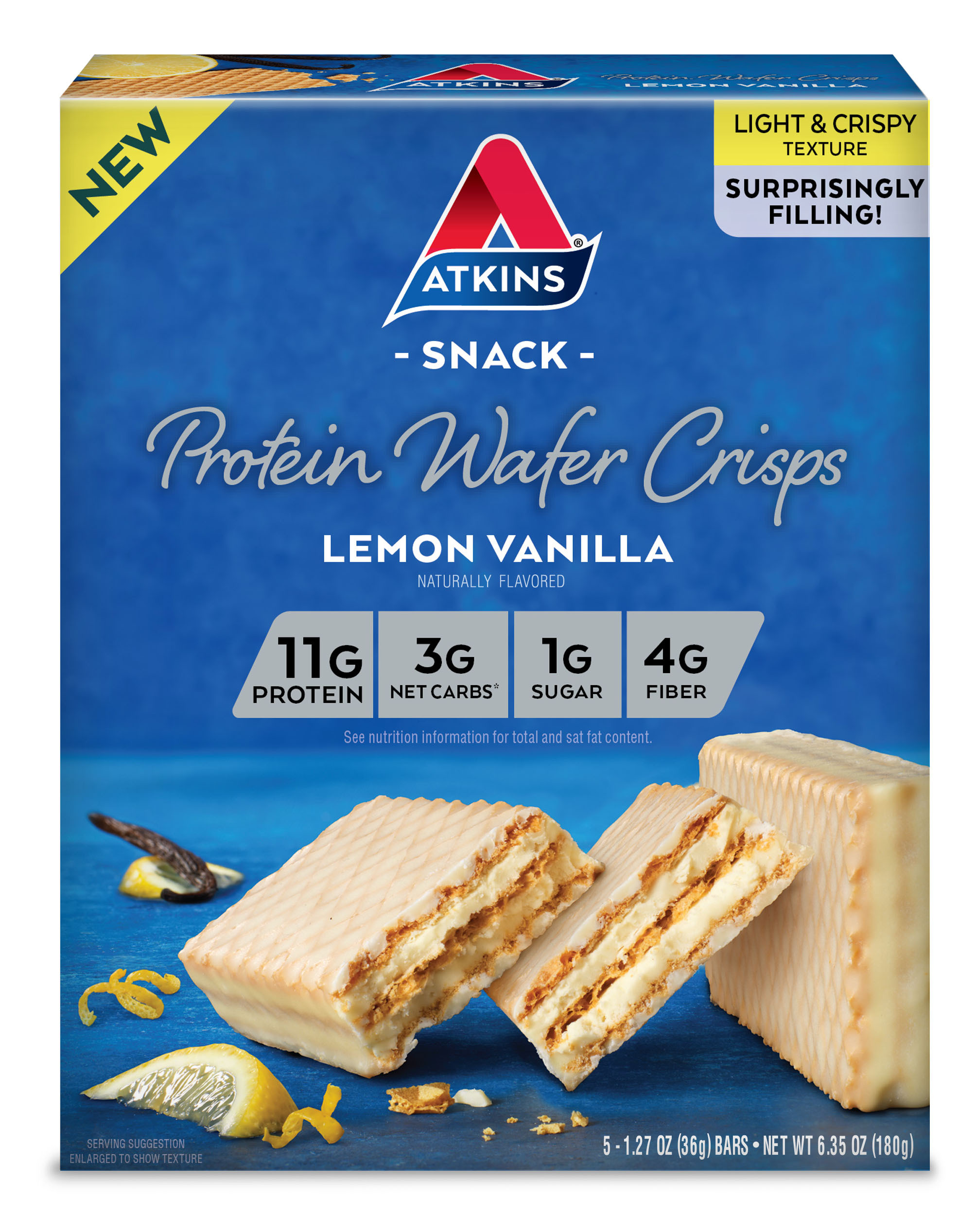 Lemon Vanilla Protein Wafer Crisps