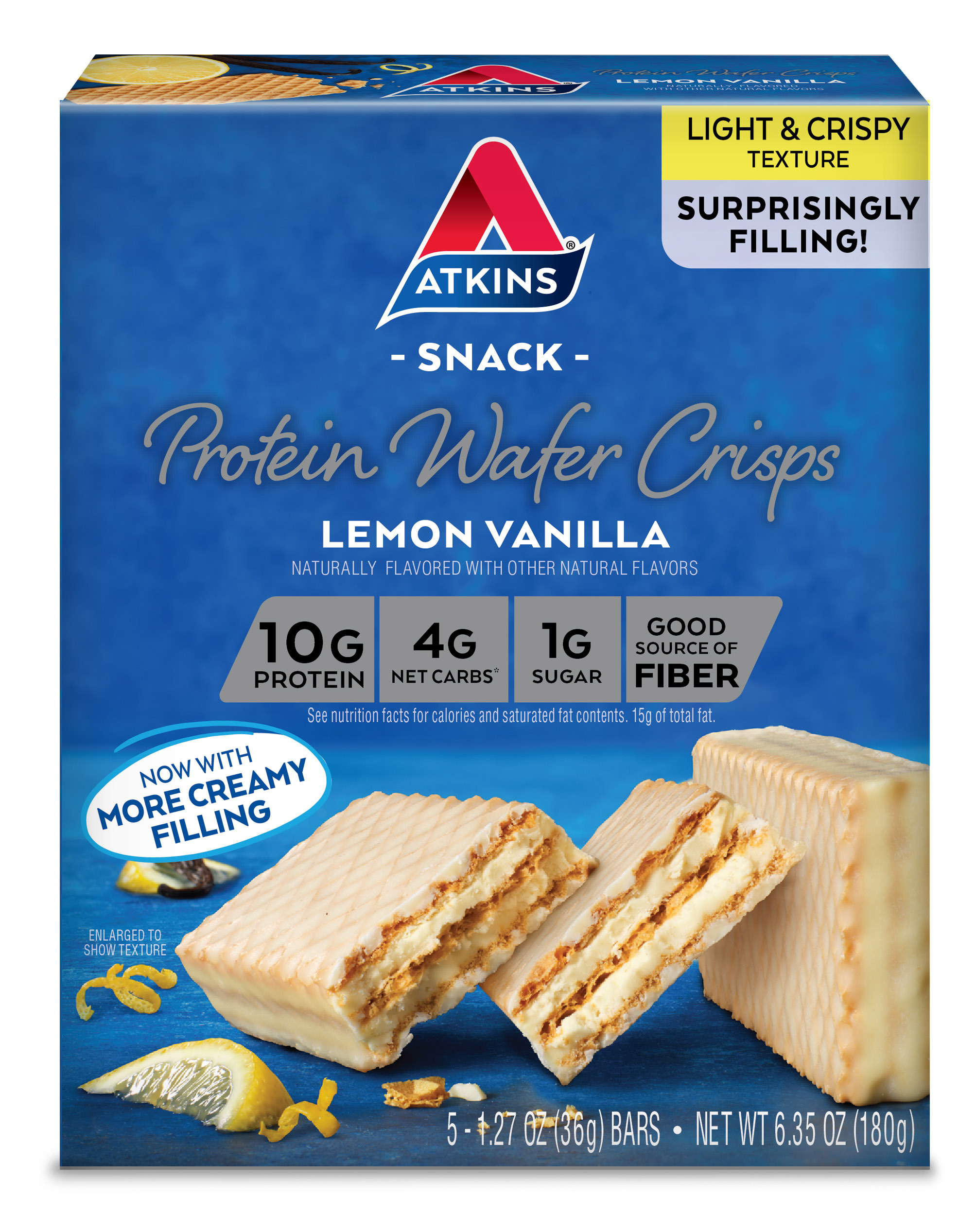 Lemon Vanilla Protein Wafer Crisps