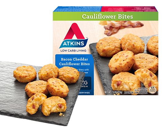 Bacon Cheddar Cauliflower Bites