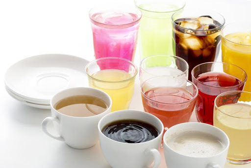 an array of soft drinks